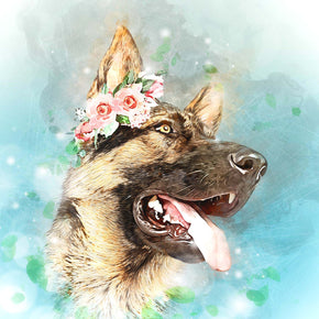 PAWSS - Waercolor Pet Portrait Dog Art | The Floral