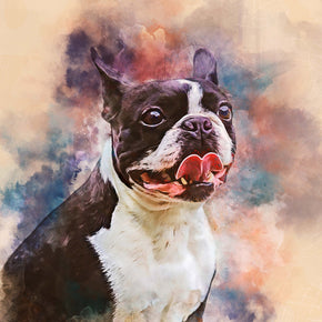 PAWSS - Waercolor Pet Portrait Dog Art | Wild Pastel