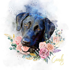 PAWSS - Waercolor Pet Portrait Dog Art | The reBloom