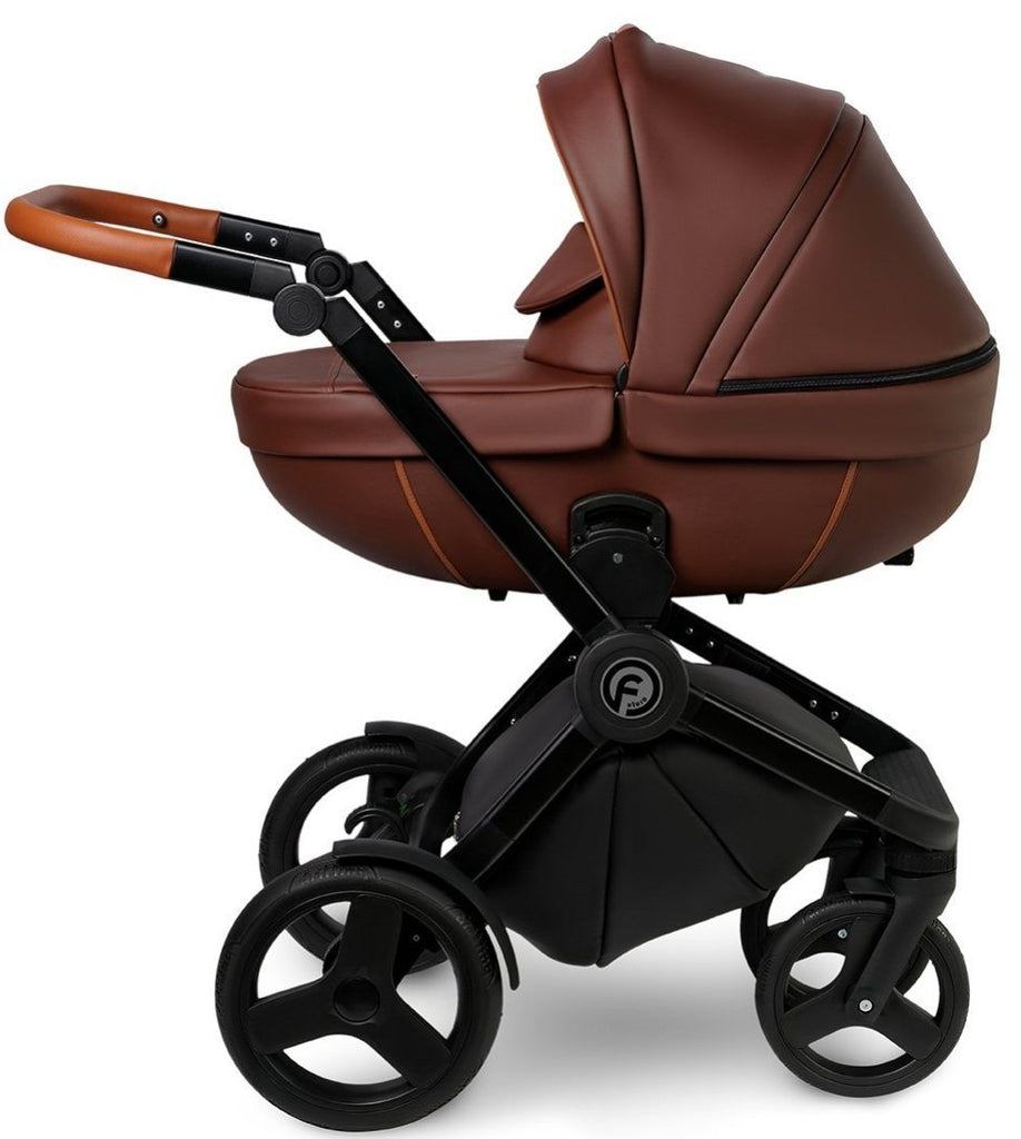 leather pushchair