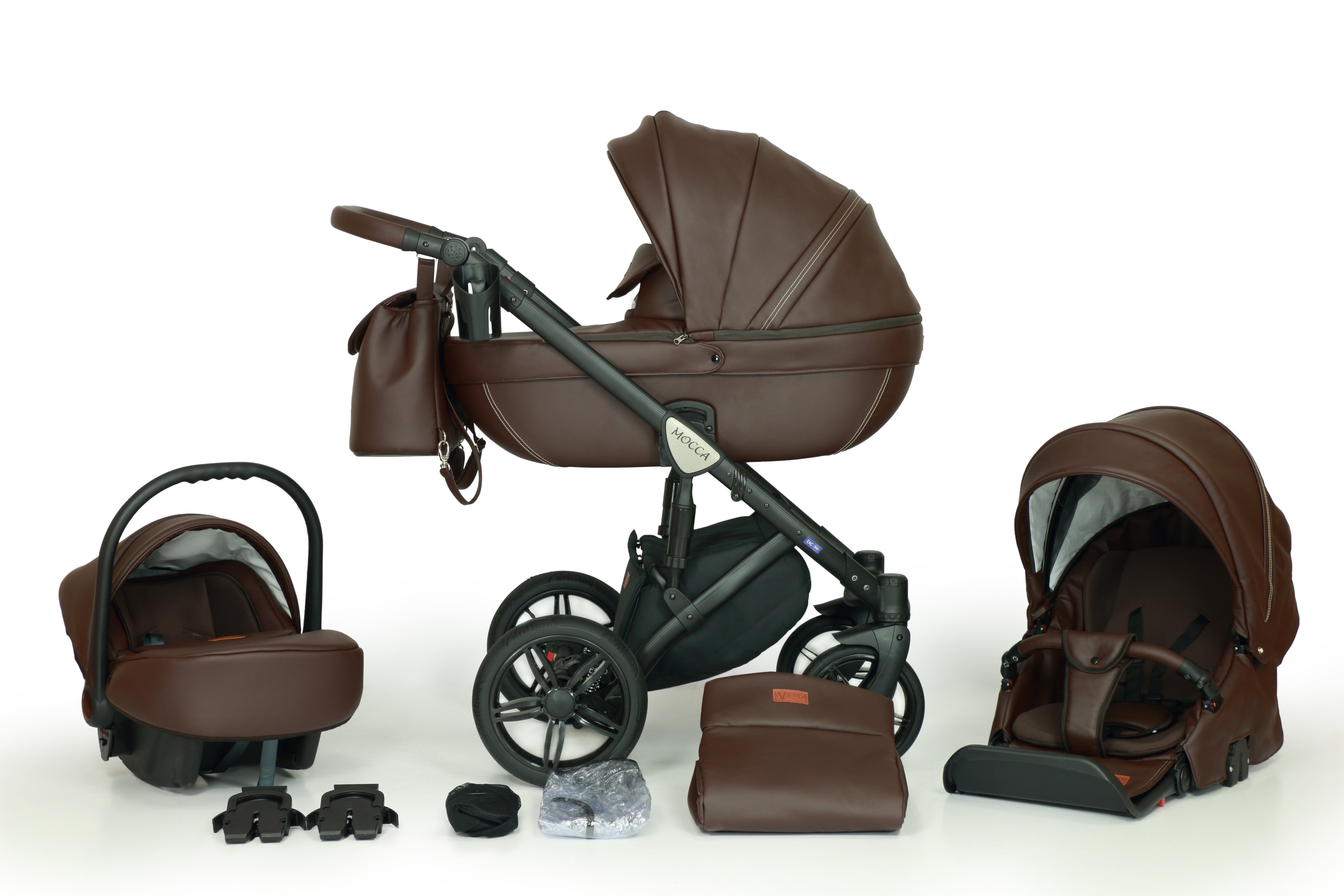 brown stroller