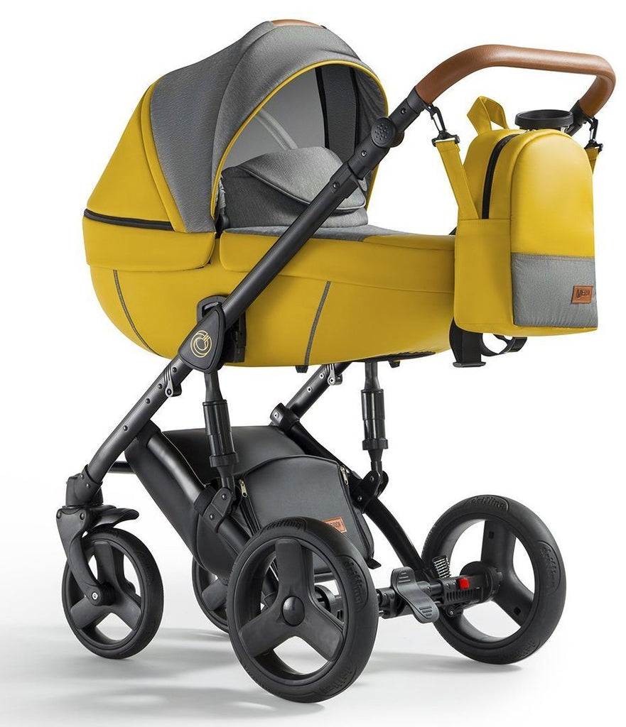 yellow pushchair