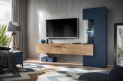 Verti Wall Unit: Artrisan & Perla Gray Modern TV and Storage Solution - MH  Furniture