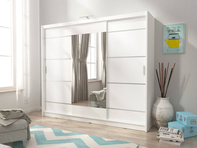 Arte-N Wiki IX 200cm Sliding Door Wardrobe - 2 Colours