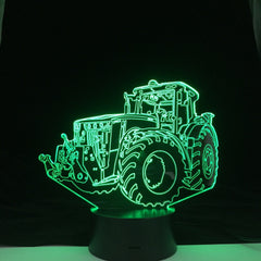 New Tractor Car Kids Room 3D Nightlight Led Night Light Desk LampTouch Sensor Room Lighting Children Holiday Best Home Gift