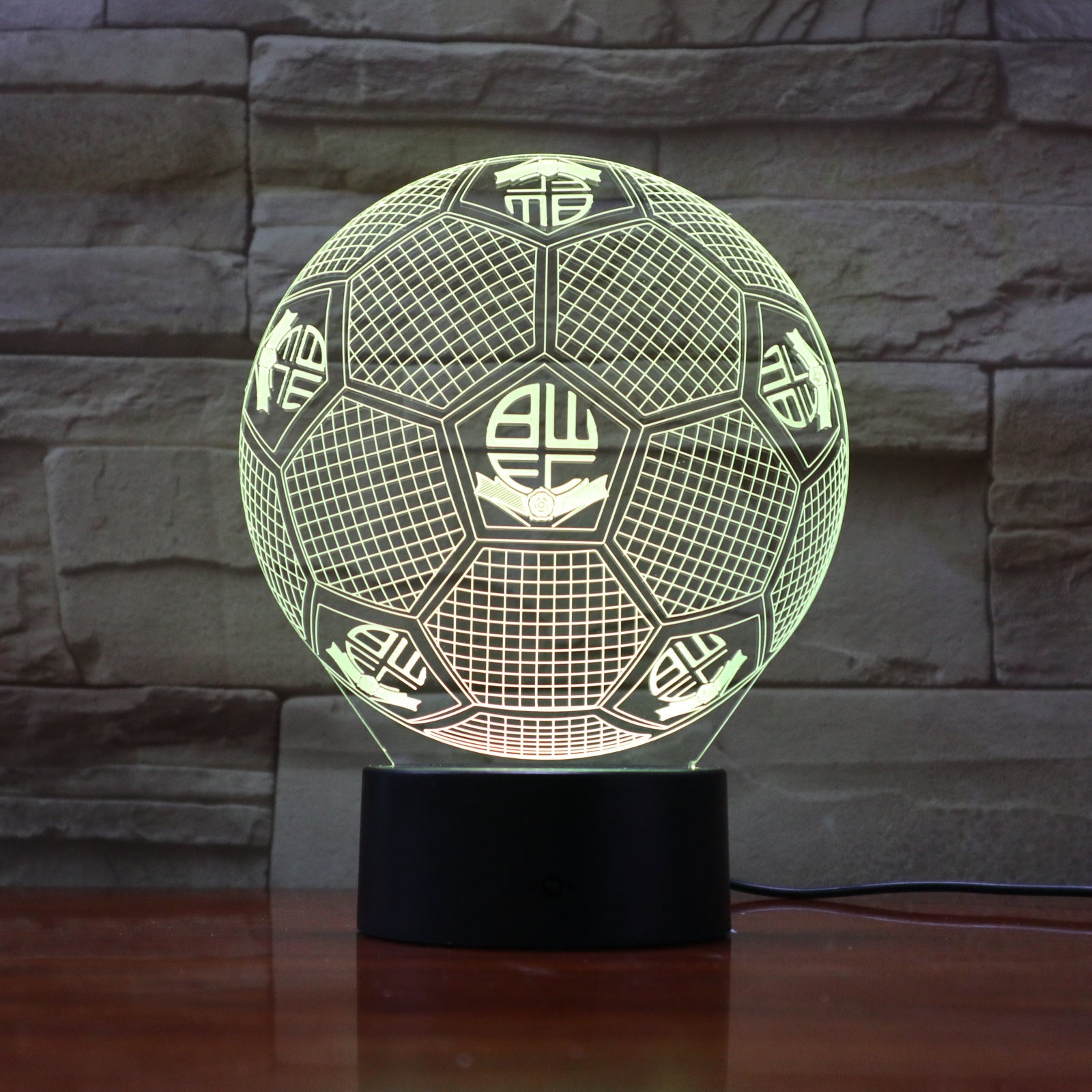 Football 28 - 3D Optical Illusion LED Lamp Hologram – The 3D Lamp®