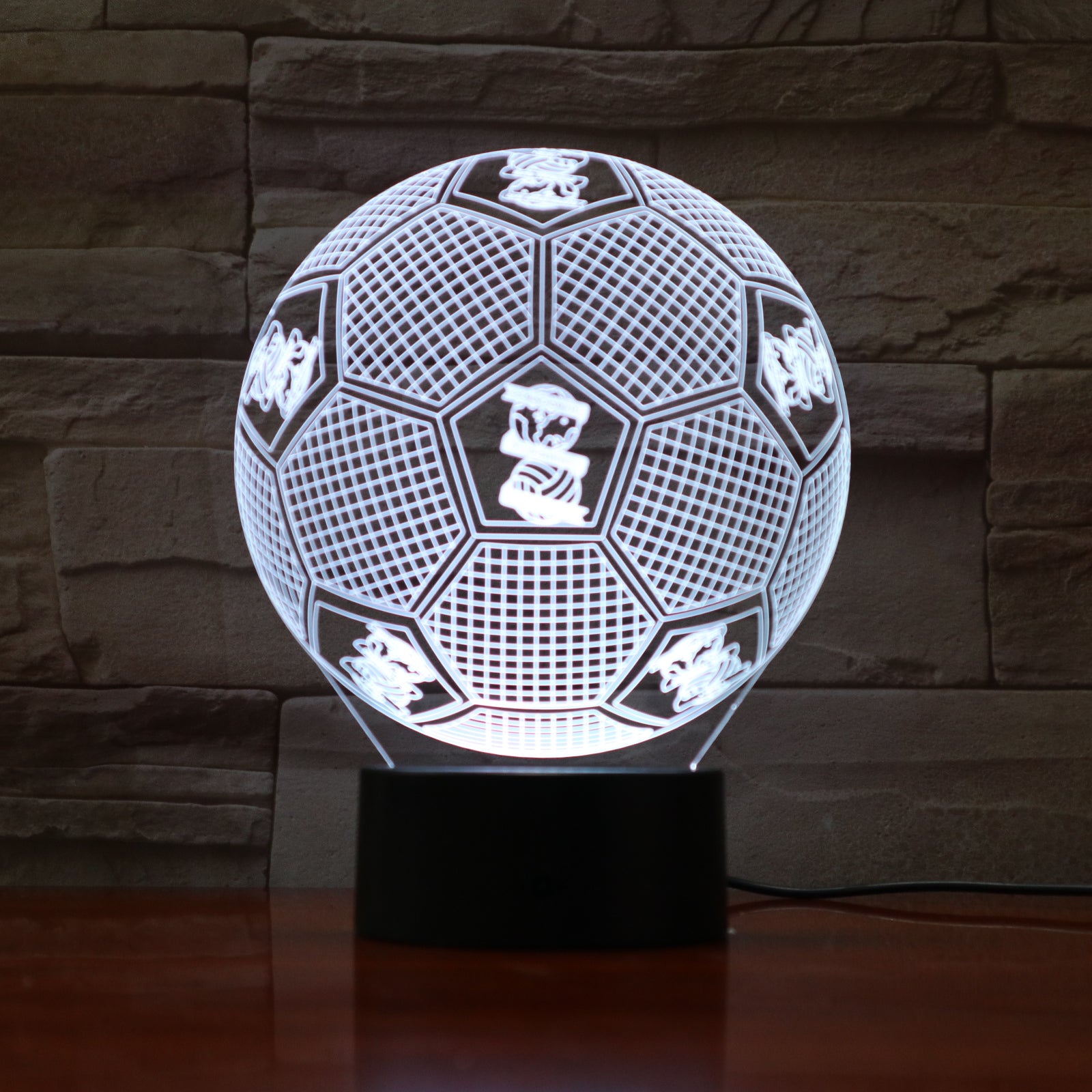 Football 30 - 3D Optical Illusion LED Lamp Hologram – The 3D Lamp®