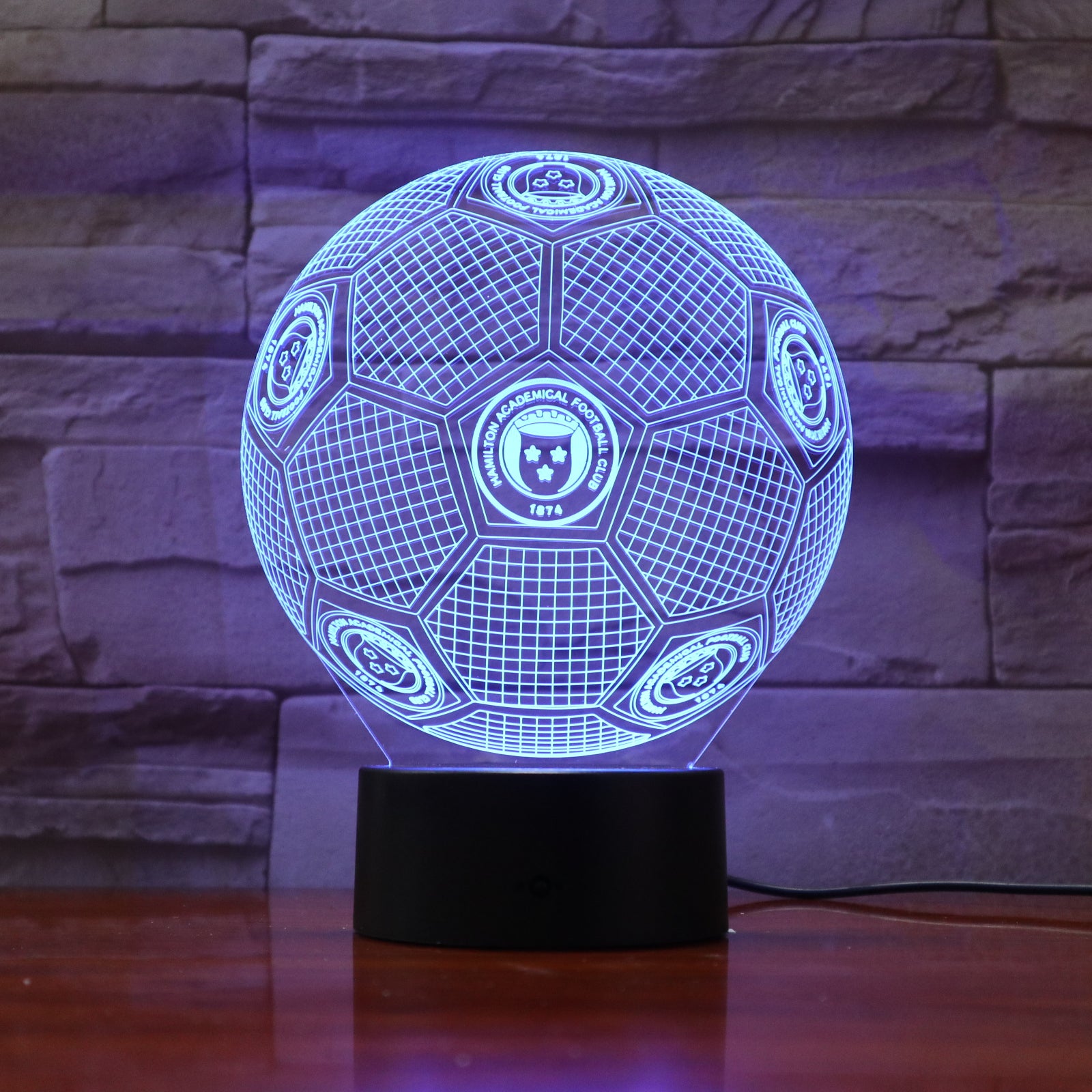 Football 12 - 3D Optical Illusion LED Lamp Hologram – The 3D Lamp®