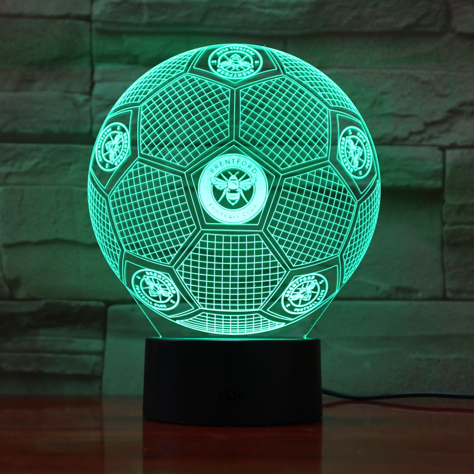 Football 16 - 3D Optical Illusion LED Lamp Hologram – The 3D Lamp®