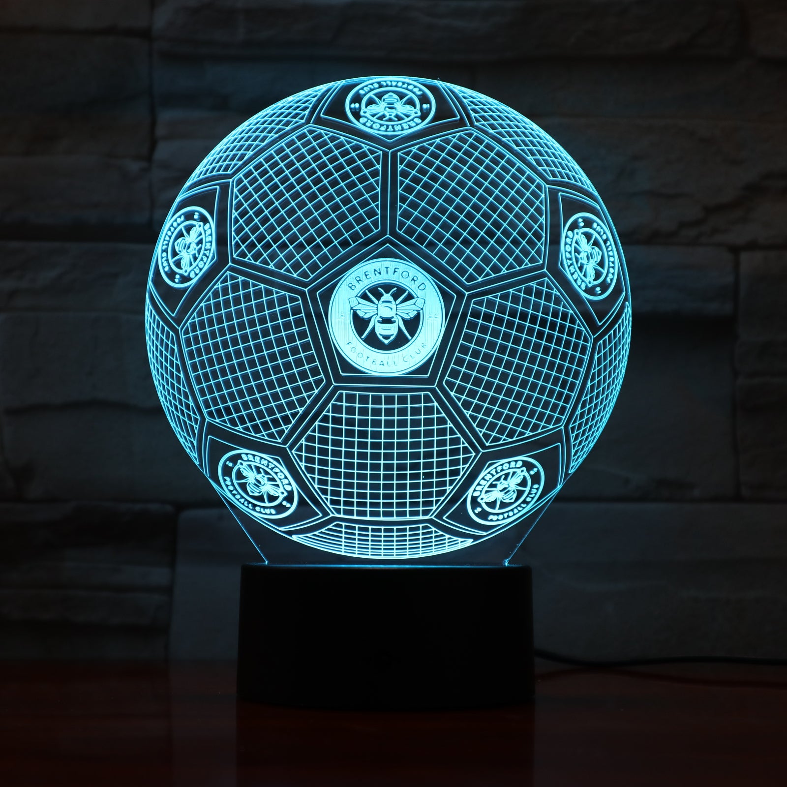 Football 16 - 3D Optical Illusion LED Lamp Hologram – The 3D Lamp®