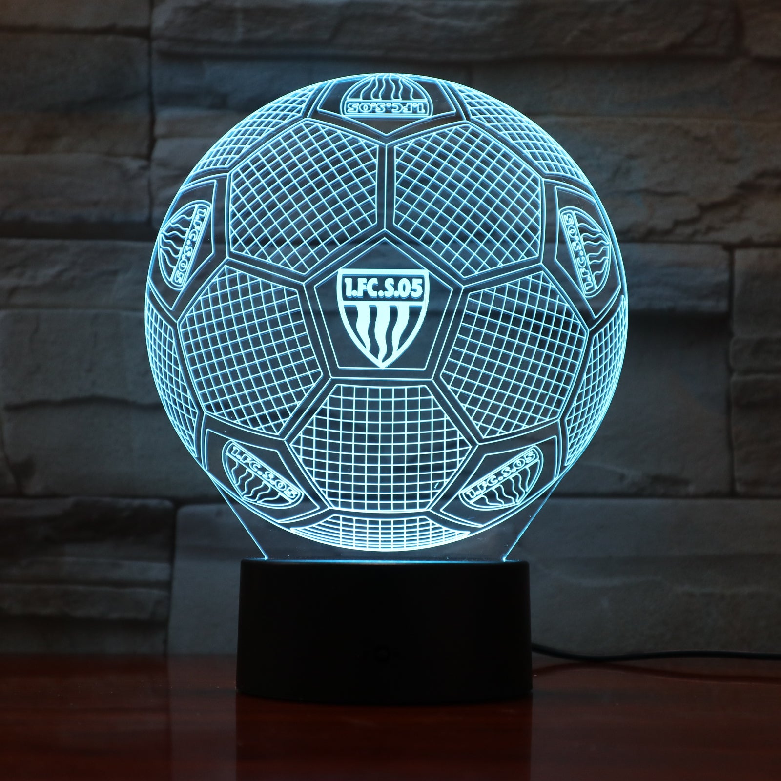 Football 17 - 3D Optical Illusion LED Lamp Hologram – The 3D Lamp®