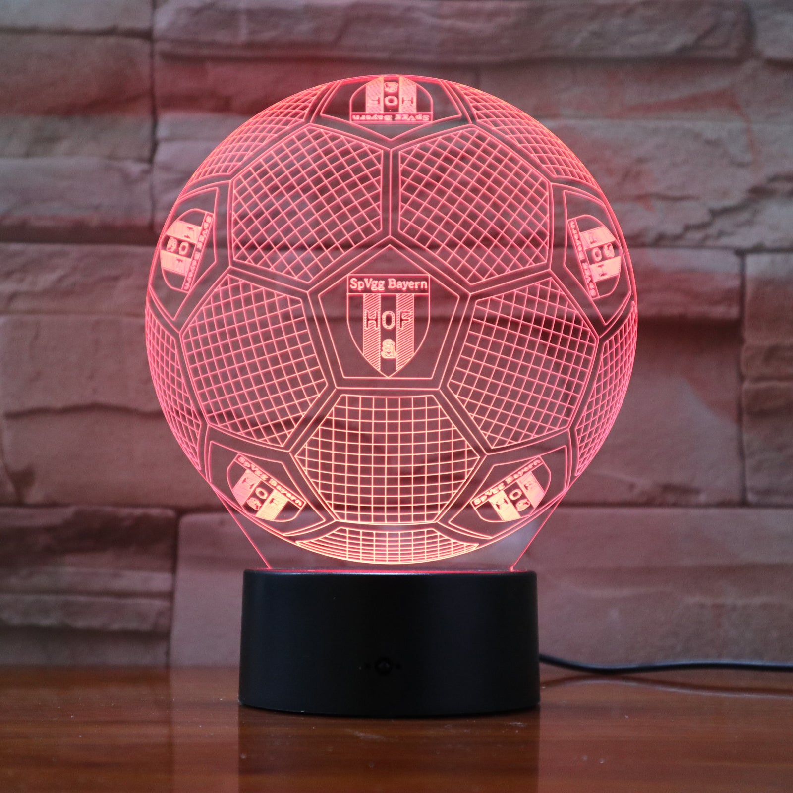 Football 18 - 3D Optical Illusion LED Lamp Hologram – The 3D Lamp®