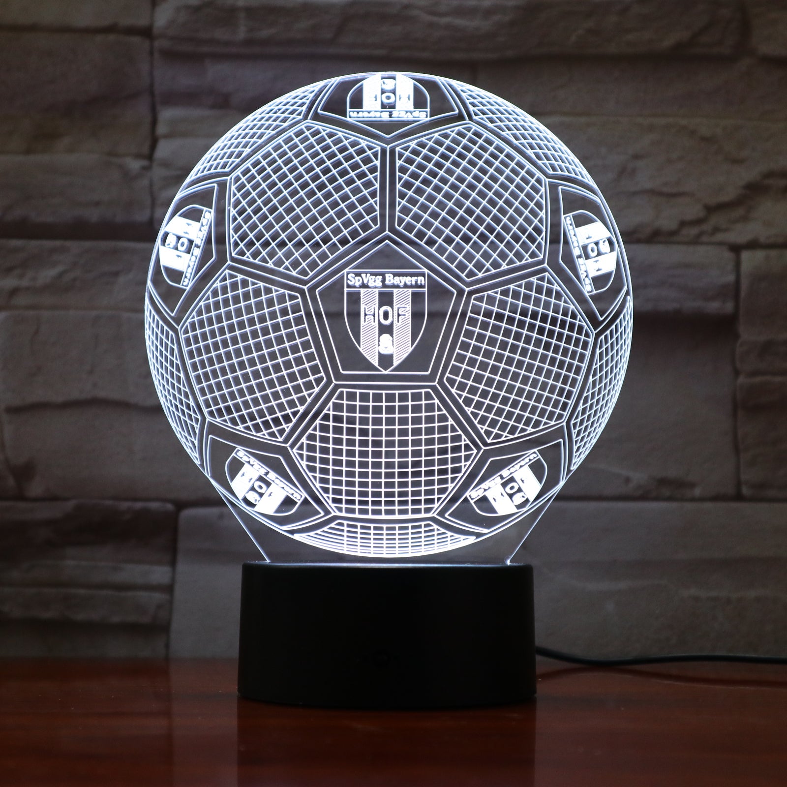 Football 18 - 3D Optical Illusion LED Lamp Hologram – The 3D Lamp®