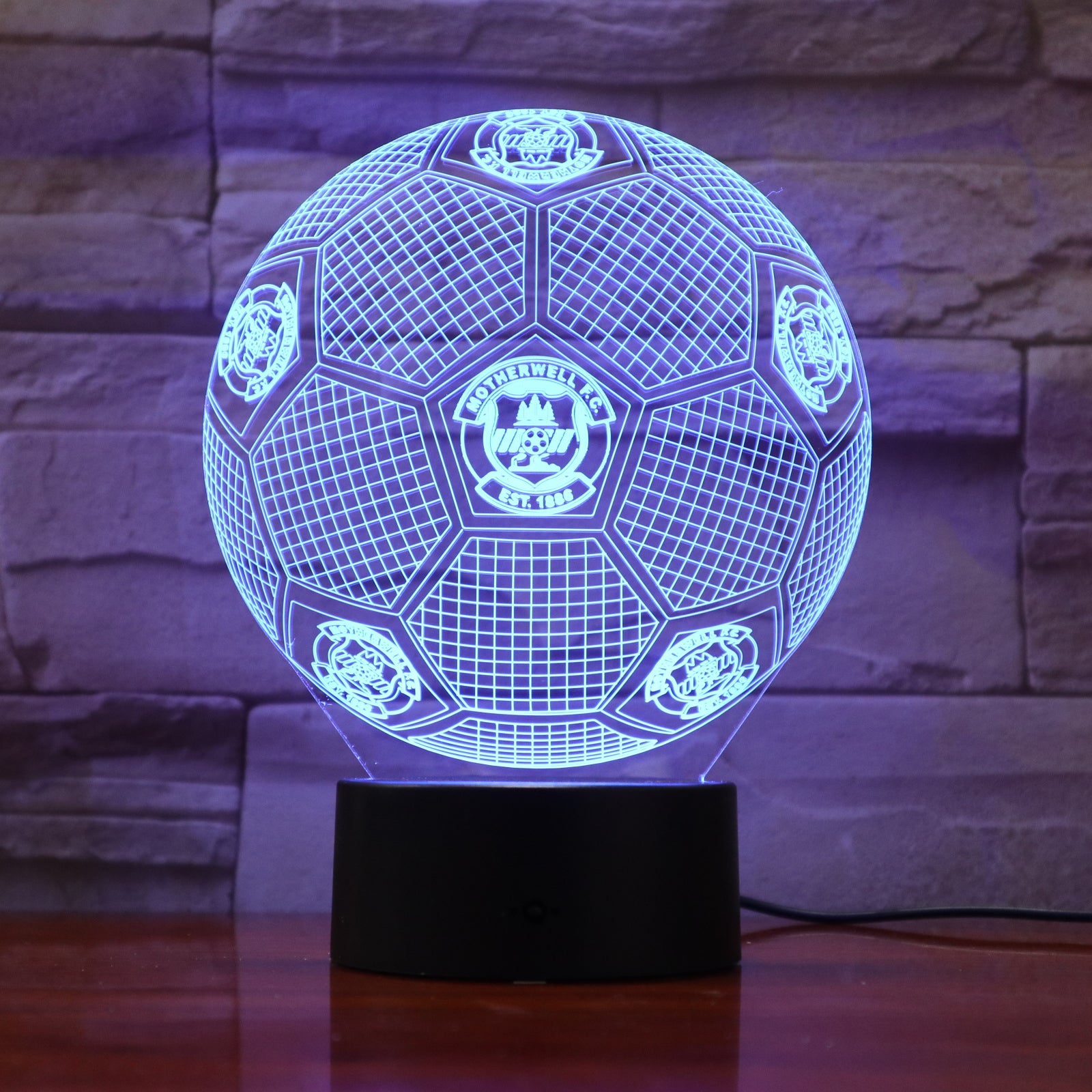 Football 5 - 3D Optical Illusion LED Lamp Hologram – The 3D Lamp®