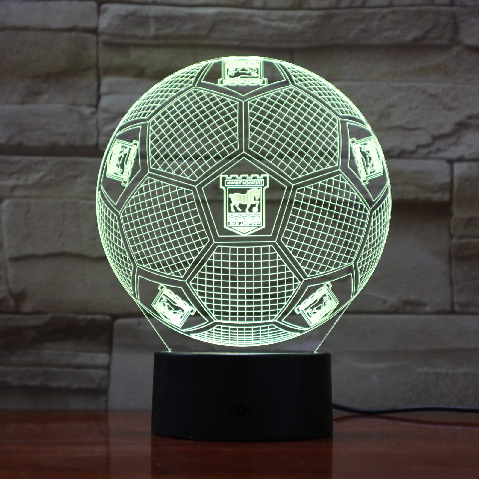 Football 1 - 3D Optical Illusion LED Lamp Hologram – The 3D Lamp®