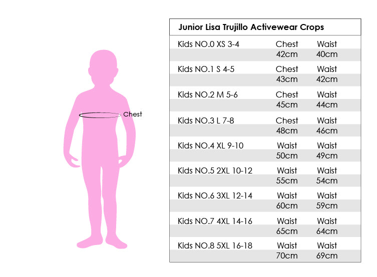 Sizing Guide | Lisa Trujillo Active Wear