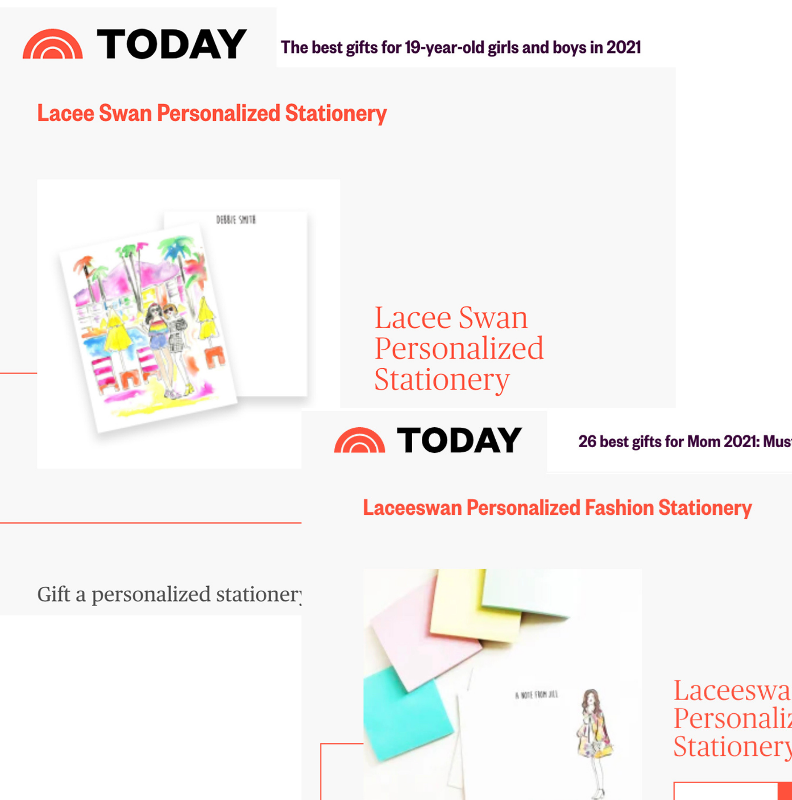 Lacee Swan Fashion Stationery