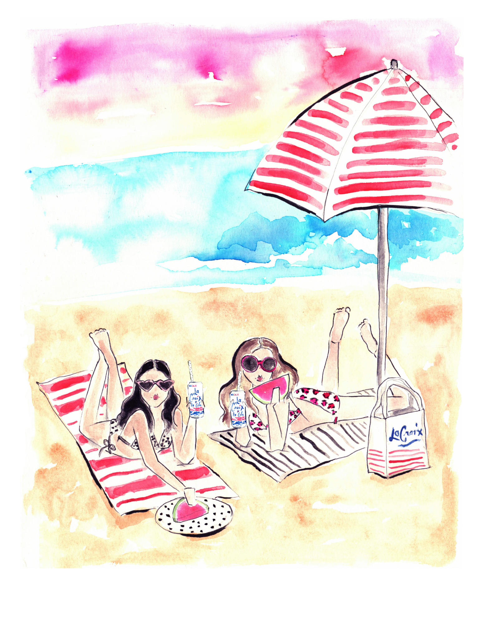 Fashion Illustrator | La Croix | Watercolor Artist | Editorial Design