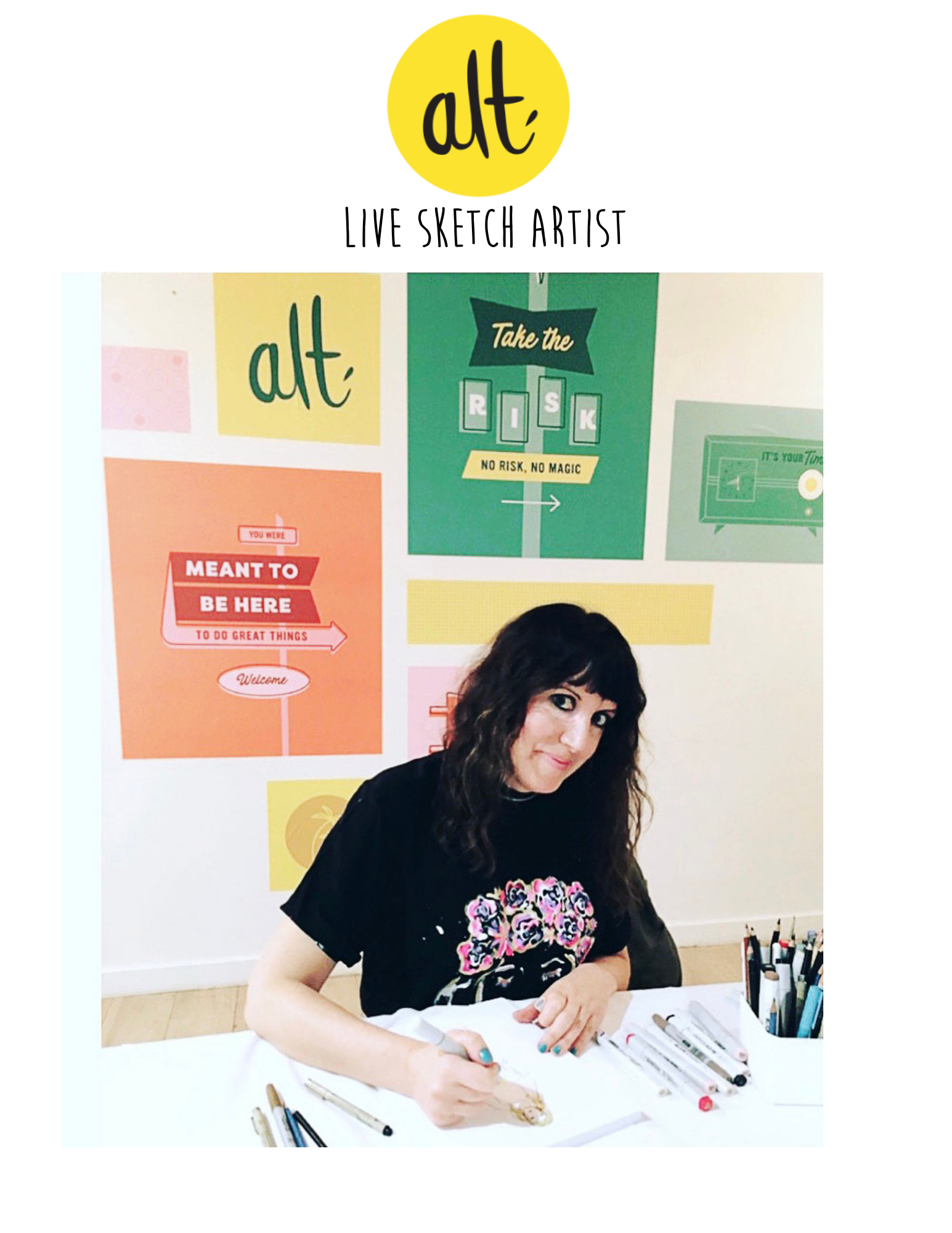 Lacee Swan | Alt Summit | Live Sketch Artist | Event Illustrator 