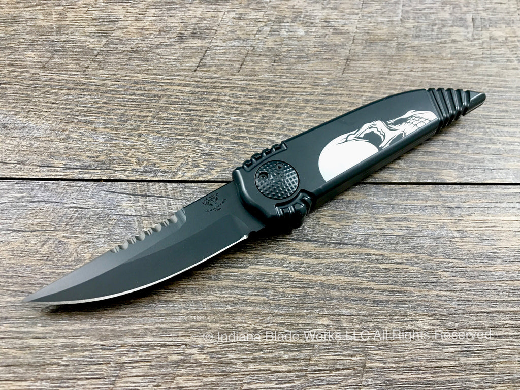 Paragon Knives By Asheville Steel Phoenix Black Death Head D H Blk Dp Cb Usa