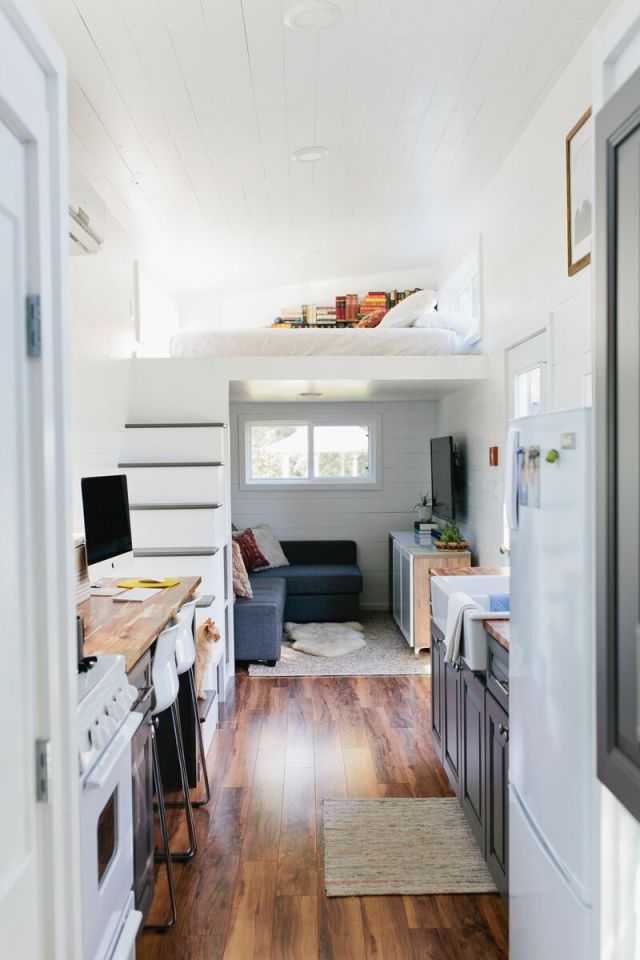 28' Golden Tiny Home on Wheels by American Tiny House