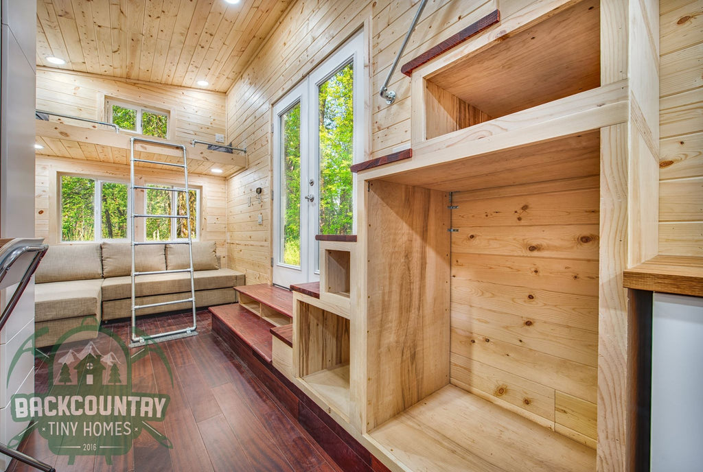 Basecamp Green Tiny House on Wheels by Backcountry Tiny Homes in Vancouver, WA