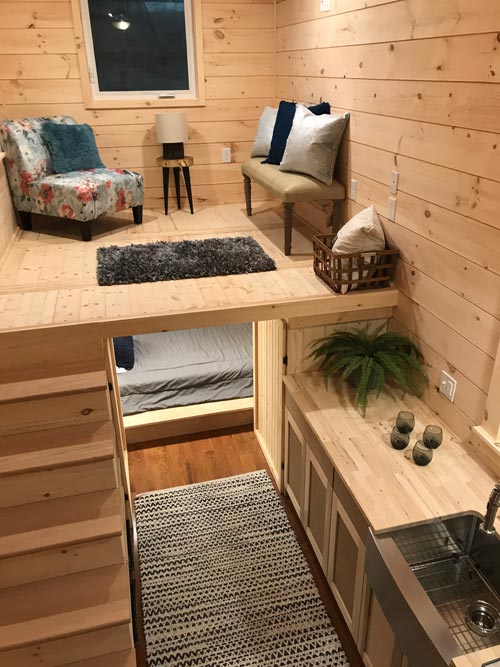 22' "Sweet Dream" Reverse Loft Tiny House on Wheels by Incredible Tiny Homes