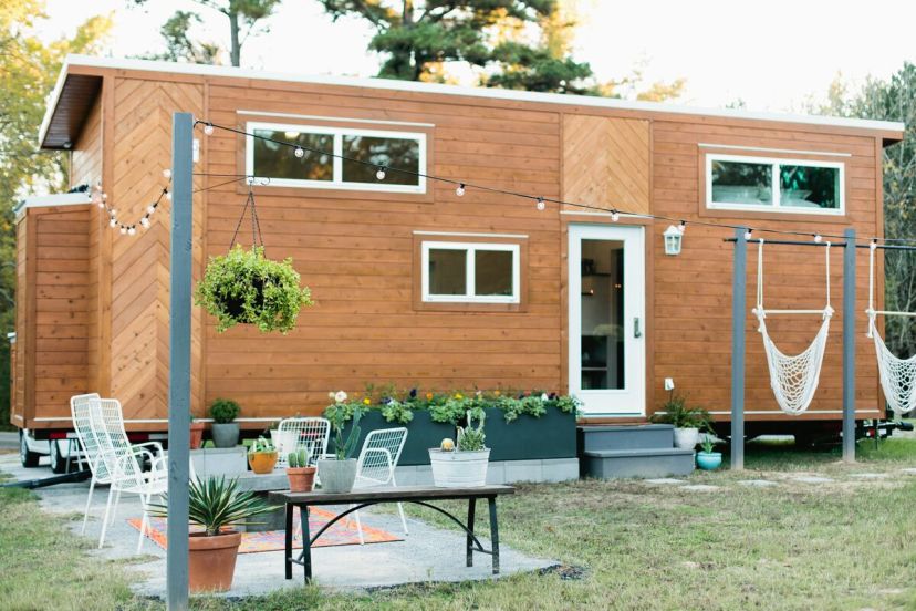 28' Golden Tiny Home on Wheels by American Tiny House