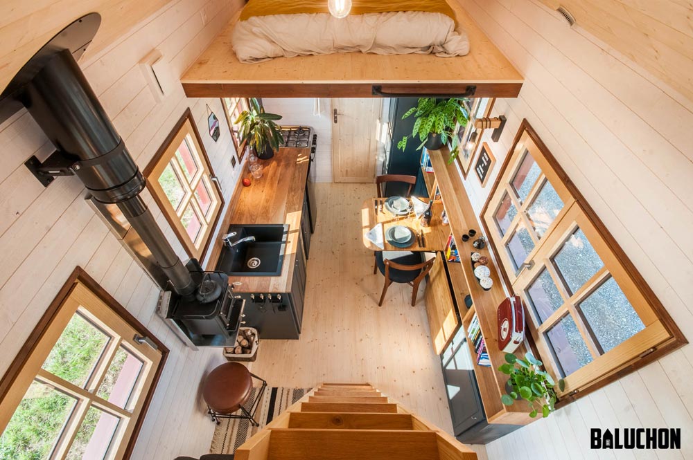 158-sqft “Holz Hisla” Tiny Home on Wheels by Tiny House Baluchon