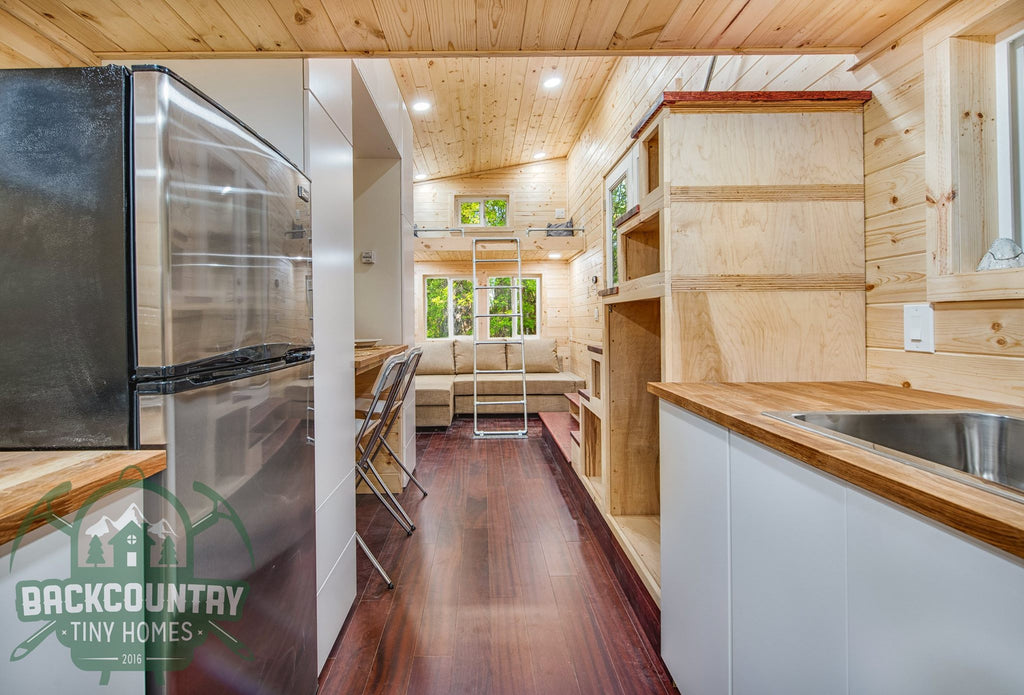 Basecamp Green Tiny House on Wheels by Backcountry Tiny Homes in Vancouver, WA