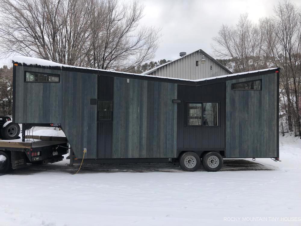 31’ “Infinitely Stoked” Gooseneck Tiny Home on Wheels by Rocky Mountain Tiny Houses