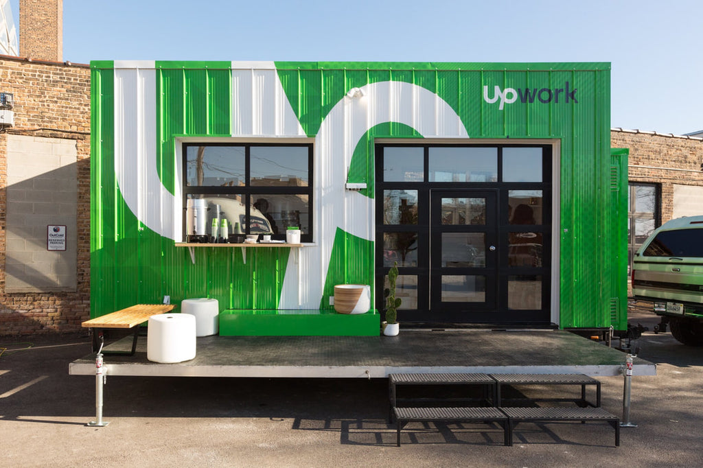 “OutCold” Coffee Shop on Wheels Built by Modern Tiny Living for UpWork