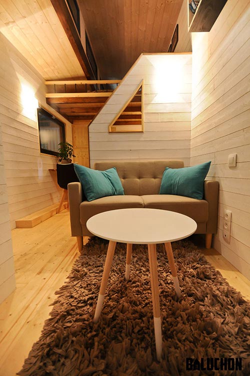 The 185-sqft “Escapade” Tiny House by French-based Baluchon Tiny Houses