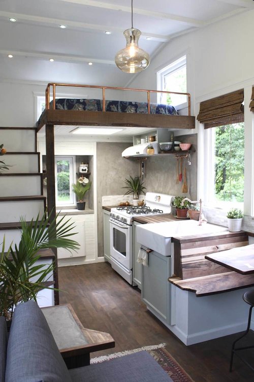 250-sqft "Artisan Retreat" Farmhouse-Style Tiny House by Handcrafted Movement