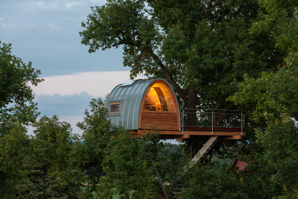 A Modern 36-ft-high Treehouse Designed by German Firm baumraum