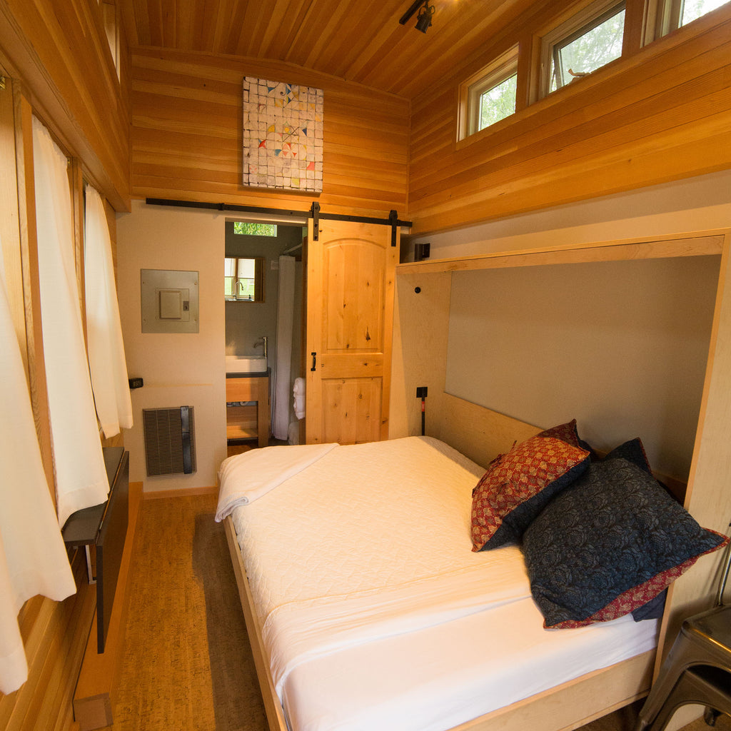 165 sqft Heritage River Birch Tiny House for rent at Wee Casa Tiny House Resort