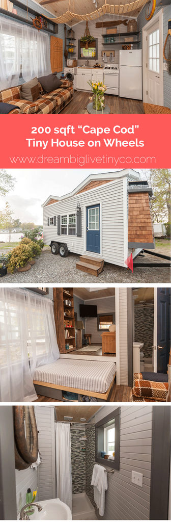 200 sqft "Cape Cod" Tiny House on Wheels