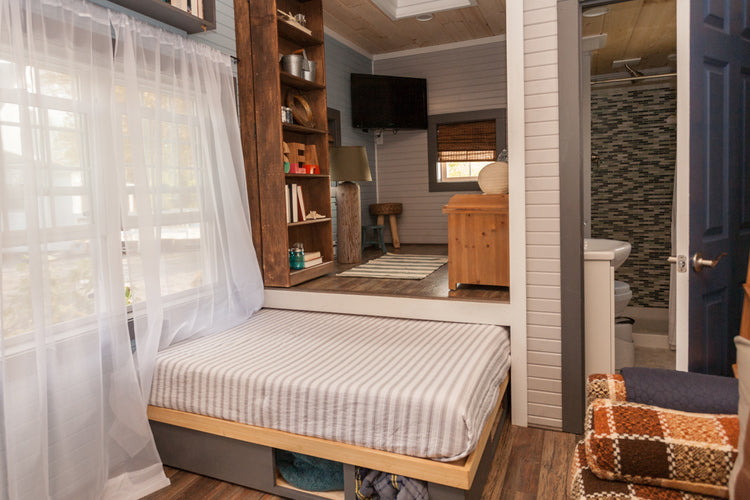200 sqft Cape Cod Tiny Home by Viva Collectiv - Pull Out Bed