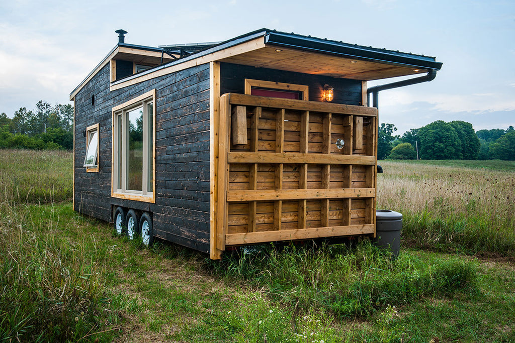 340-sqft Off-Grid “Greenmoxie” Tiny House on Wheels