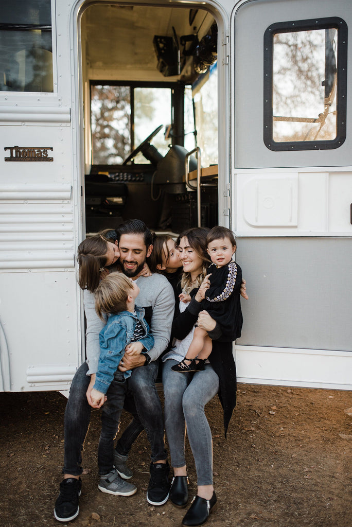 Family of 6 Living Full-Time in a 250-sqft Converted School Bus—The Mayes Team!