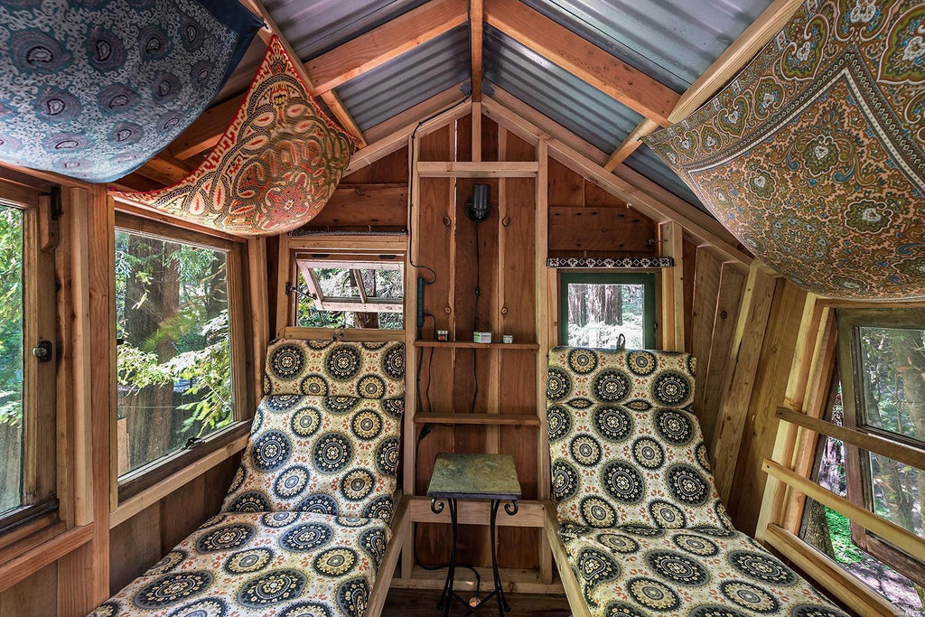 Tiny Redwood Cabin and Treehouse with Zip lines in Monte Rio, California