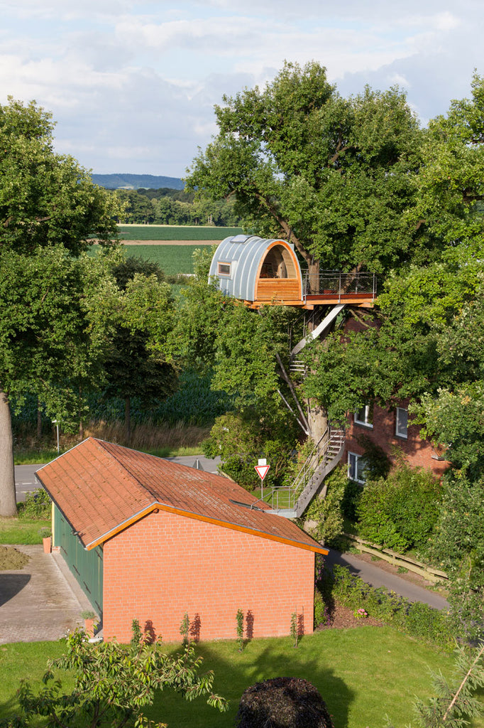 A Modern 36-ft-high Treehouse Designed by German Firm baumraum