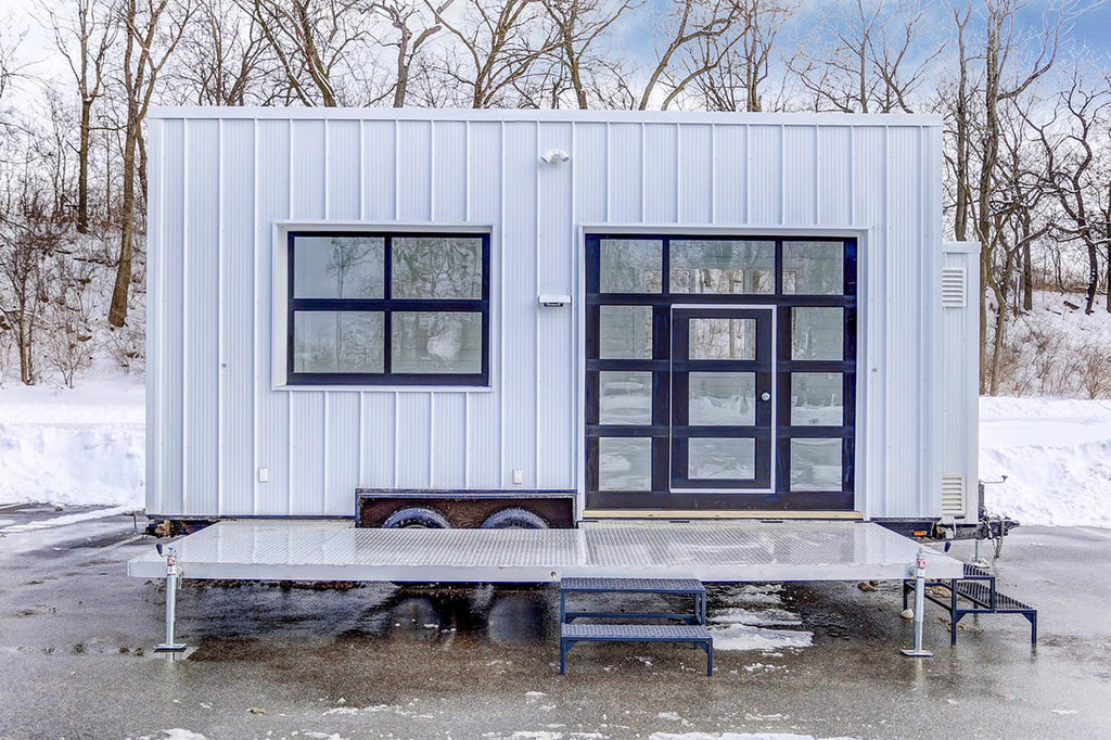 “OutCold” Coffee Shop on Wheels Built by Modern Tiny Living for UpWork