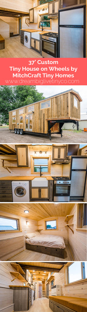 37’ Custom Tiny House on Wheels by MitchCraft Tiny Homes