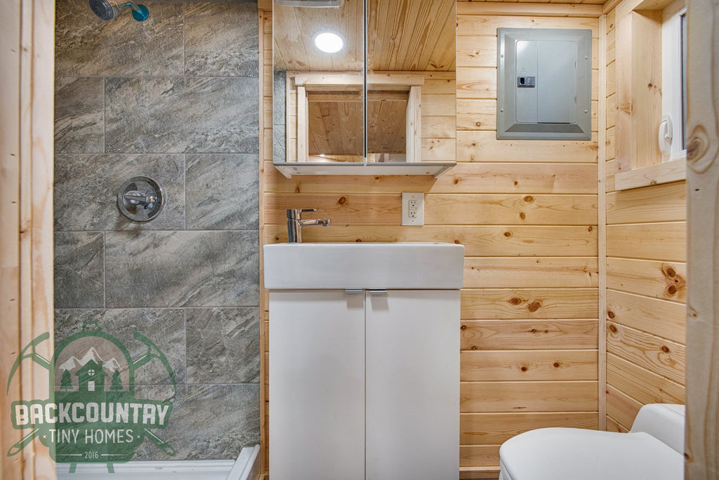 Basecamp Green Tiny House on Wheels by Backcountry Tiny Homes in Vancouver, WA