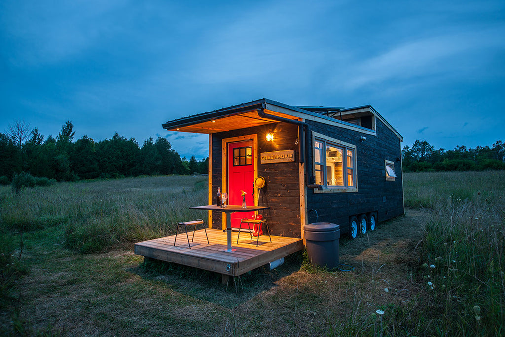 340-sqft Off-Grid “Greenmoxie” Tiny House on Wheels