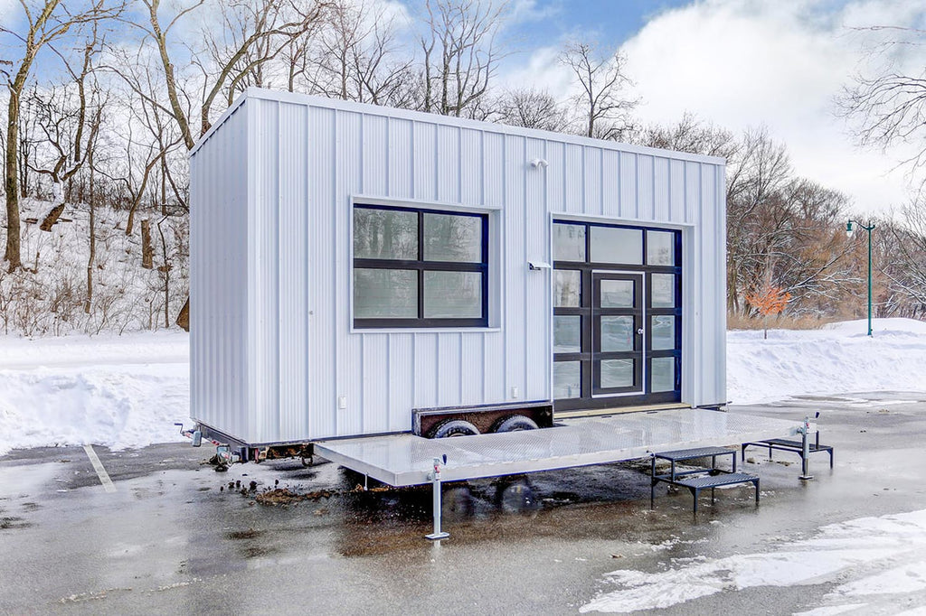 “OutCold” Coffee Shop on Wheels Built by Modern Tiny Living for UpWork