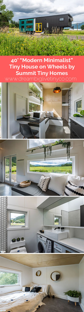 40' "Modern Minimalist" Gooseneck Tiny House on Wheels by Summit Tiny Homes