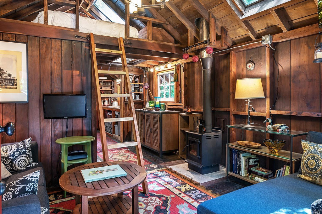 Tiny Redwood Cabin and Treehouse with Zip lines in Monte Rio, California