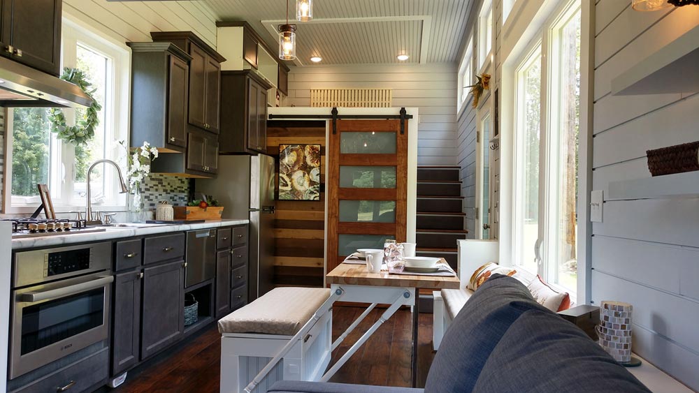 390-sqft “Blue Heron” Tiny House on Wheels by Blue Sky Tiny Homes